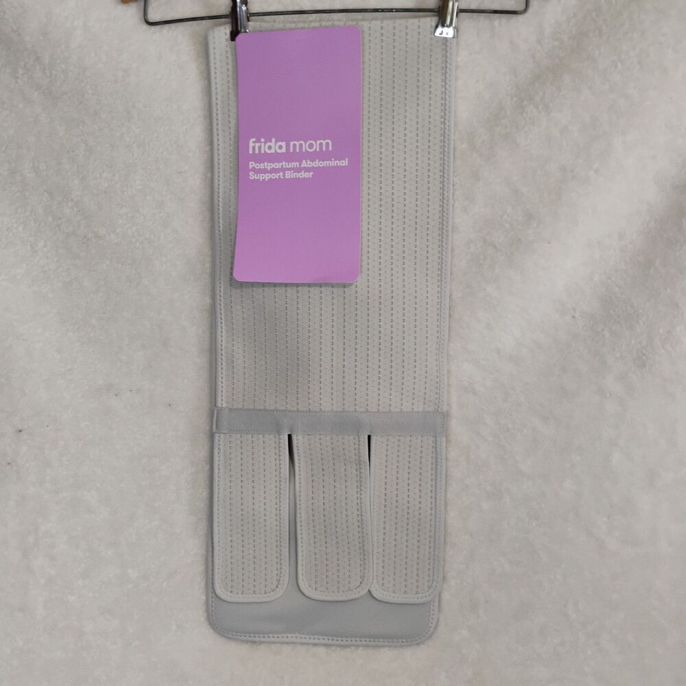 Frida Mom Postpartum Abdominal Support Binder Gray Adjustable Core Wrap NWT